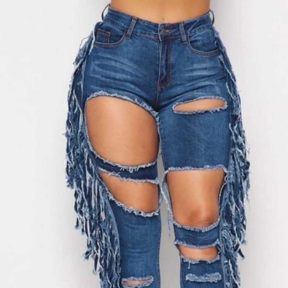 Sexy ripped jeans